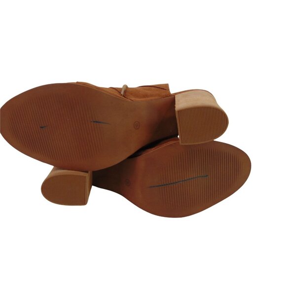 Diba True Tren Dee Brown Suede Lace Up Heels Size 10 Gladiator Shoes Lace Up - Picture 8 of 11